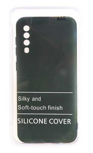 

Накладка Silicone Case для Samsung A50 зеленый
