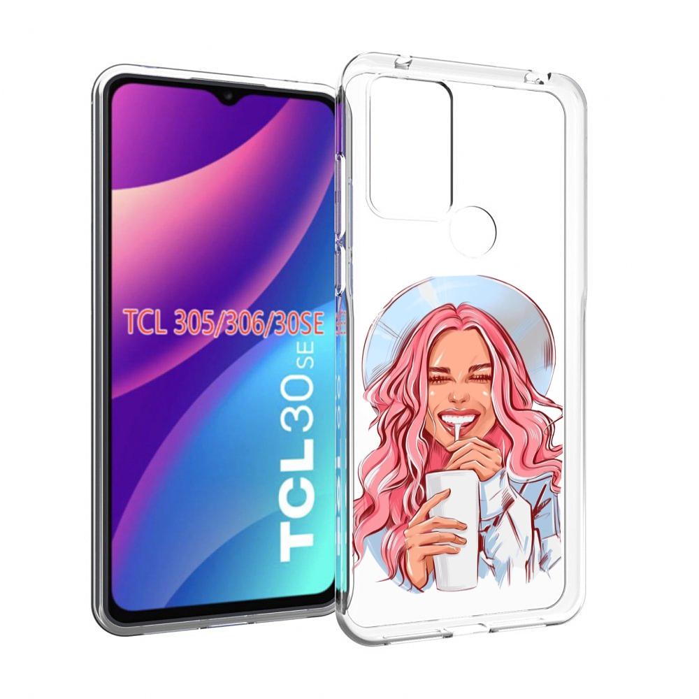 

Чехол MyPads веселая-девушка-модель женский для TCL 30SE/305/306/30E, Tocco