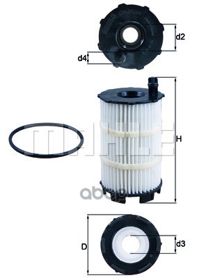 

Фильтр масляный Mahle/Knecht ox3504d