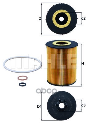 

Фильтр масляный Mahle/Knecht ox636d