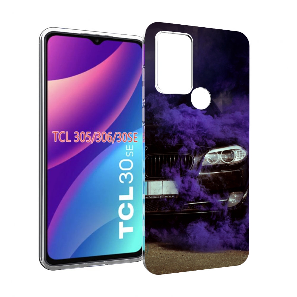 

Чехол MyPads Bmw с-фиолетовым-дымом мужской для TCL 30SE/305/306/30E, Tocco