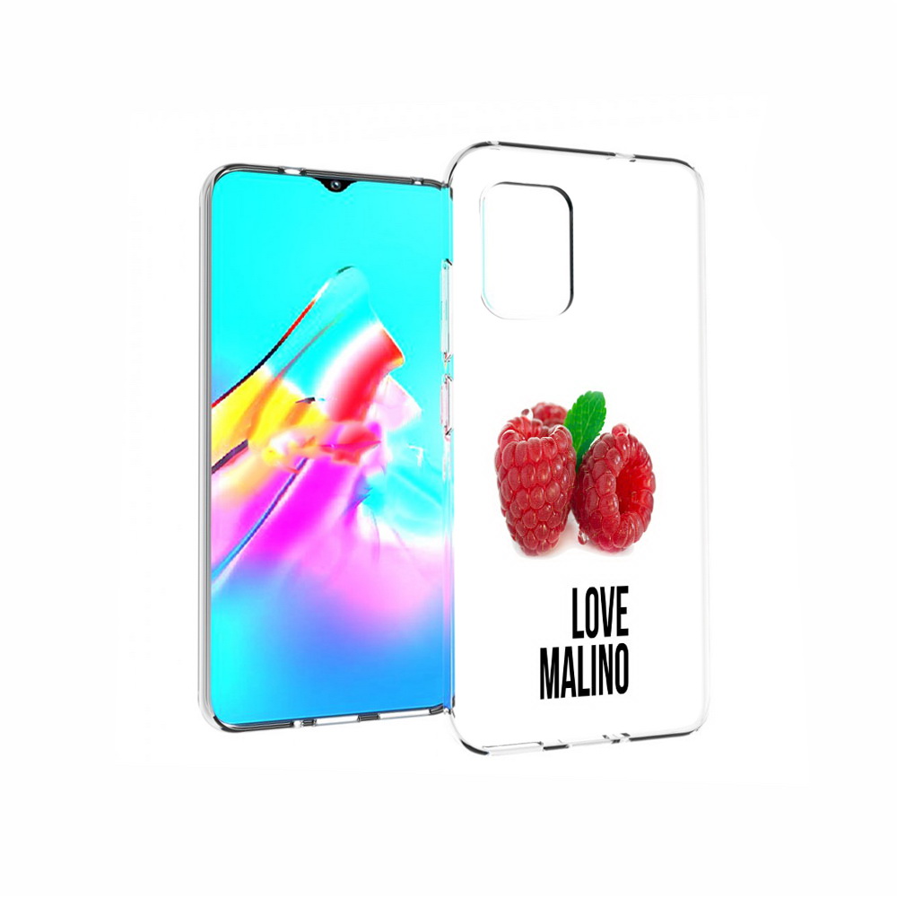 Чехол MyPads Tocco для Asus Zenfone 8 Бренд лове малино