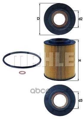 

Фильтр масляный Mahle/Knecht ox1541d