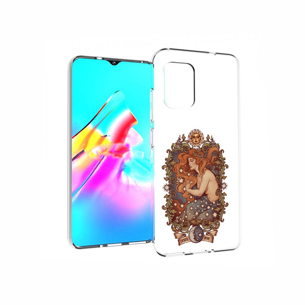

Чехол MyPads Tocco для Asus Zenfone 8 звездная девушка абстракция, Прозрачный, Tocco