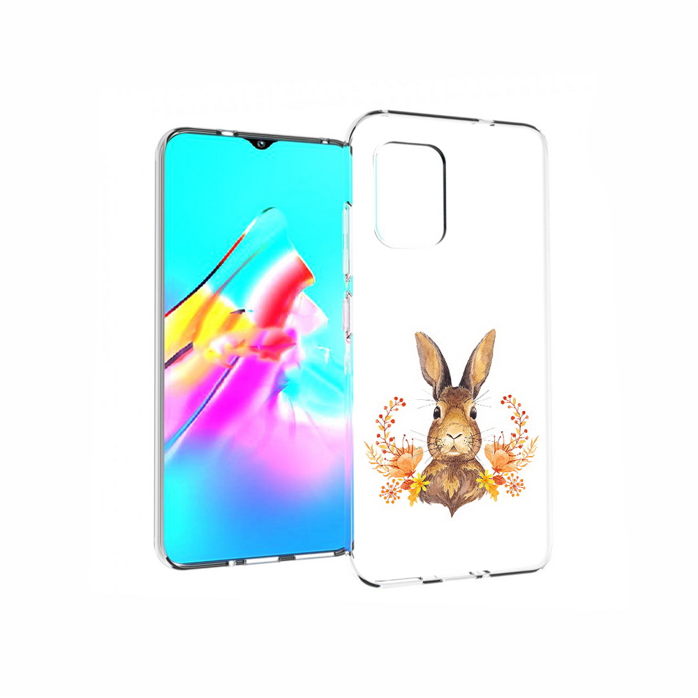 Чехол MyPads Tocco для Asus Zenfone 8 зайка в цветах