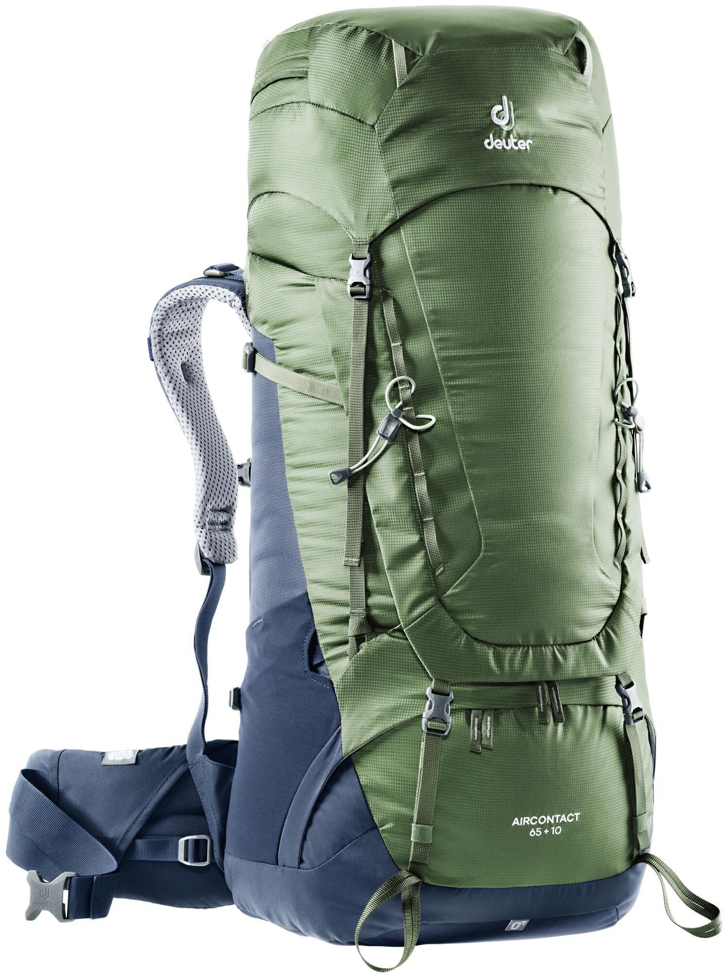 фото Рюкзак треккинговый deuter aircontact 65-75 л khaki/navy