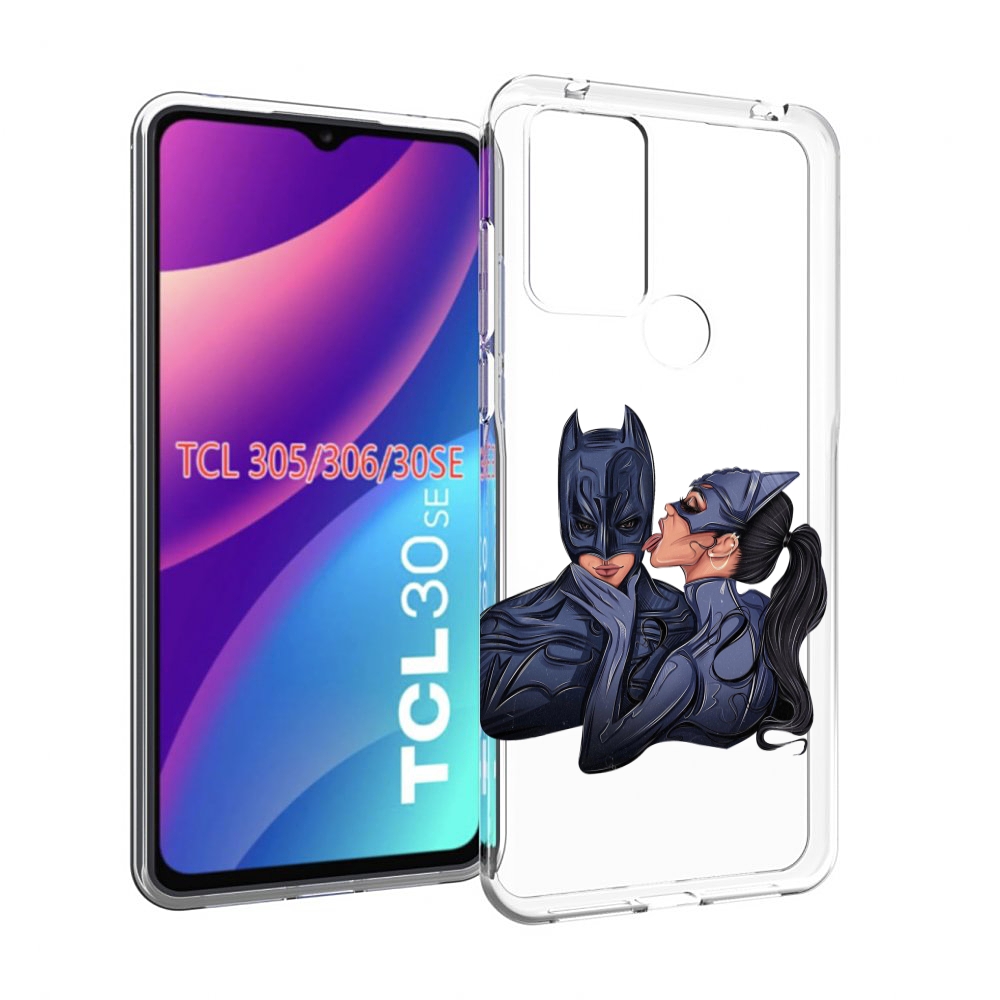 

Чехол MyPads бетман-и-кошка для TCL 30SE/305/306/30E, Tocco