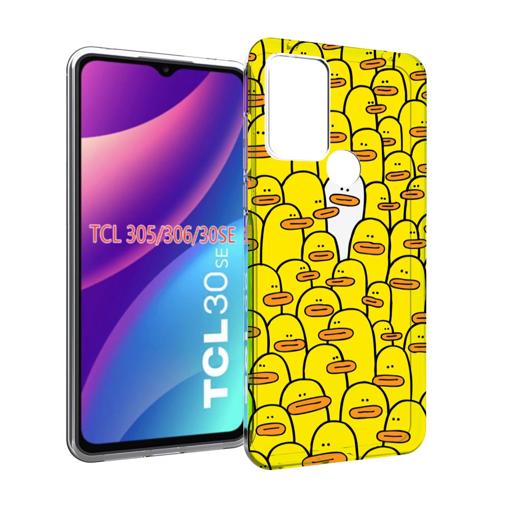 

Чехол MyPads белый среди желтых для TCL 30SE/305/306/30E, Tocco