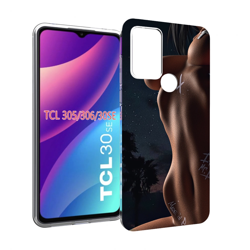 

Чехол MyPads белые-татуировки-на-теле для TCL 30SE / TCL 305 / TCL 306 / TCL 30E, Tocco