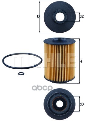 

Фильтр масляный Mahle/Knecht ox356d