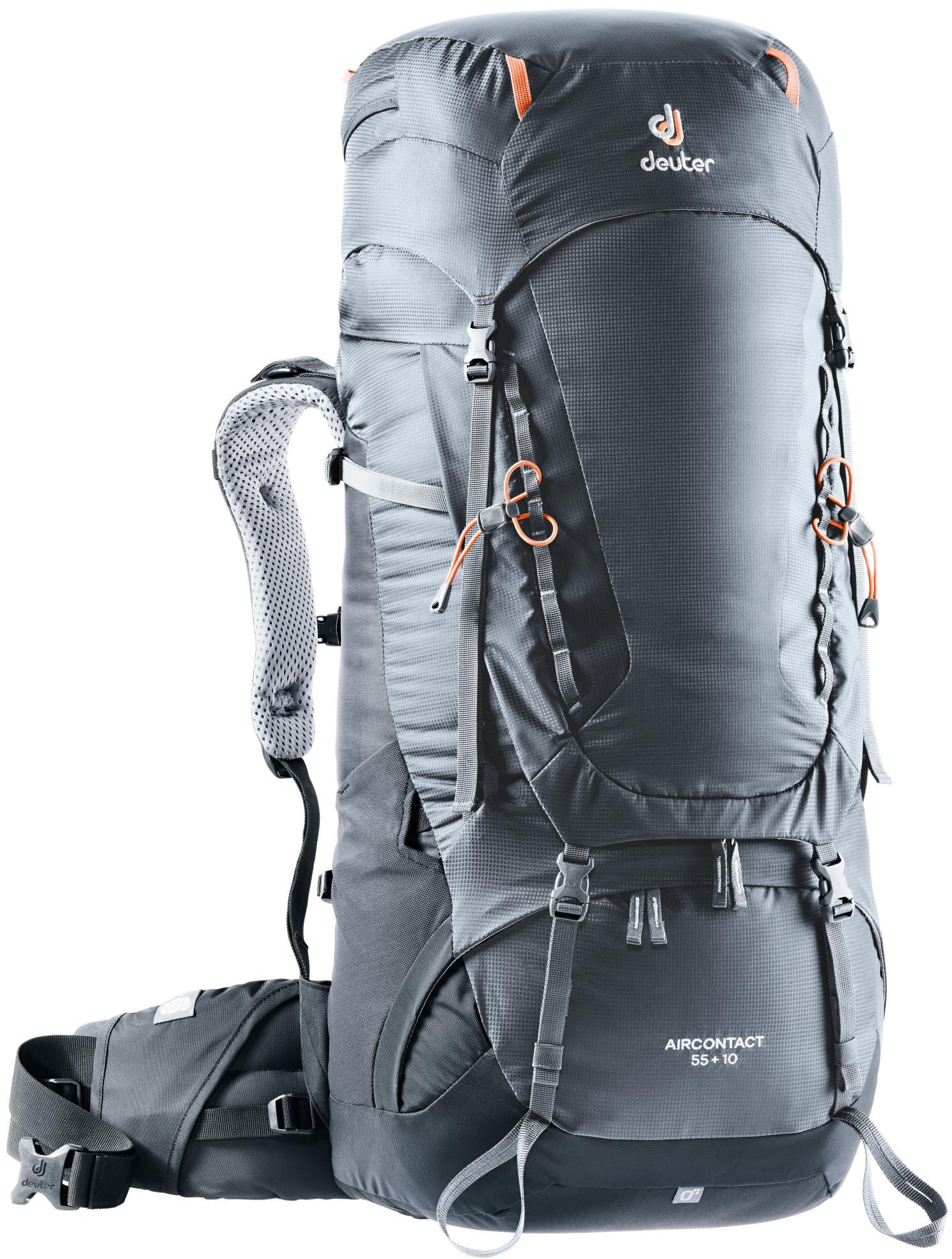 фото Рюкзак треккинговый deuter aircontact 55-65 л graphite/black