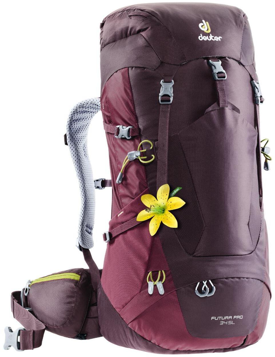 фото Рюкзак треккинговый deuter futura pro sl 34 л aubergine/maron