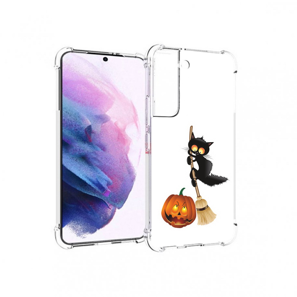 

Чехол MyPads Tocco для Samsung Galaxy S22 хэлуинский котик (PT194926.508.667), Прозрачный, Tocco
