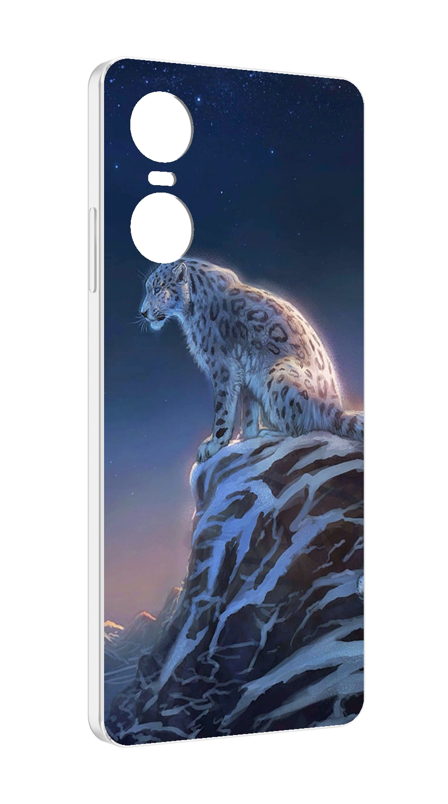 

Чехол Mypads Одинокий-Барс Для Tecno Pop 6 Pro, Прозрачный, Tocco