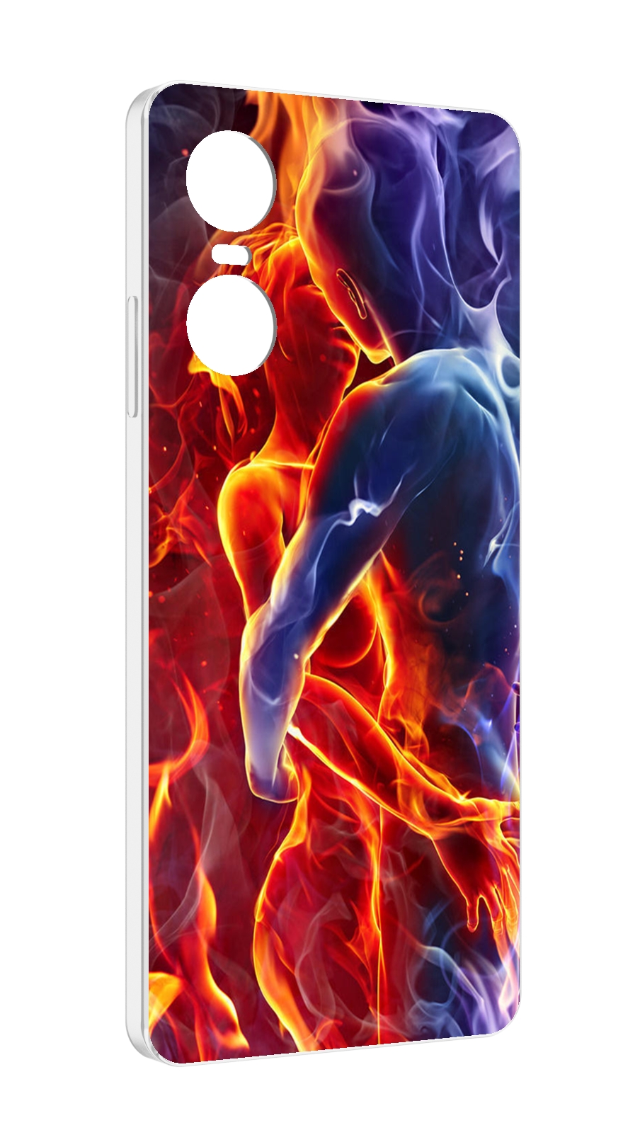 

Чехол Mypads Огонь-Вода Для Tecno Pop 6 Pro, Прозрачный, Tocco