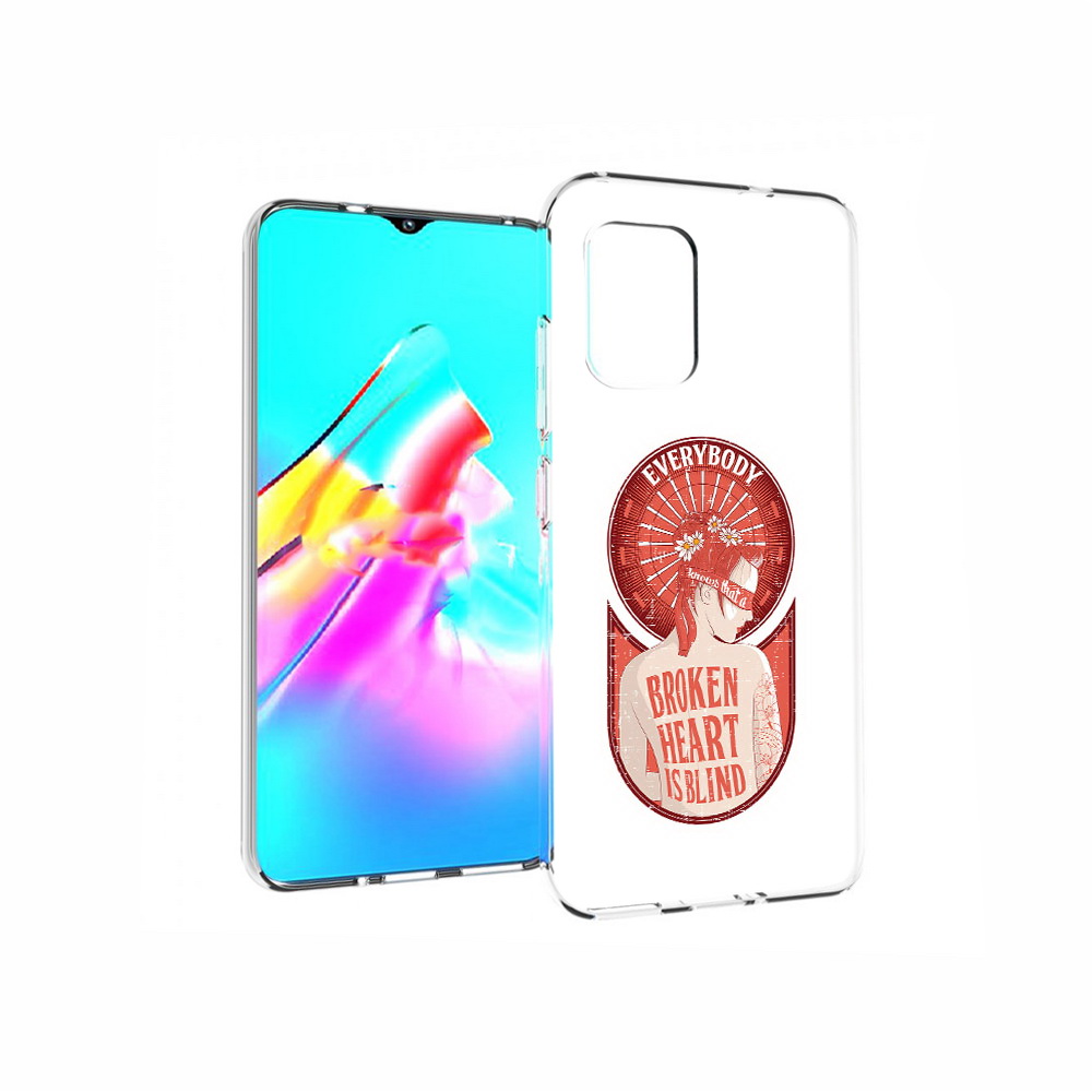 

Чехол MyPads Tocco для Asus Zenfone 8 девушка разбитое сердце, Прозрачный, Tocco