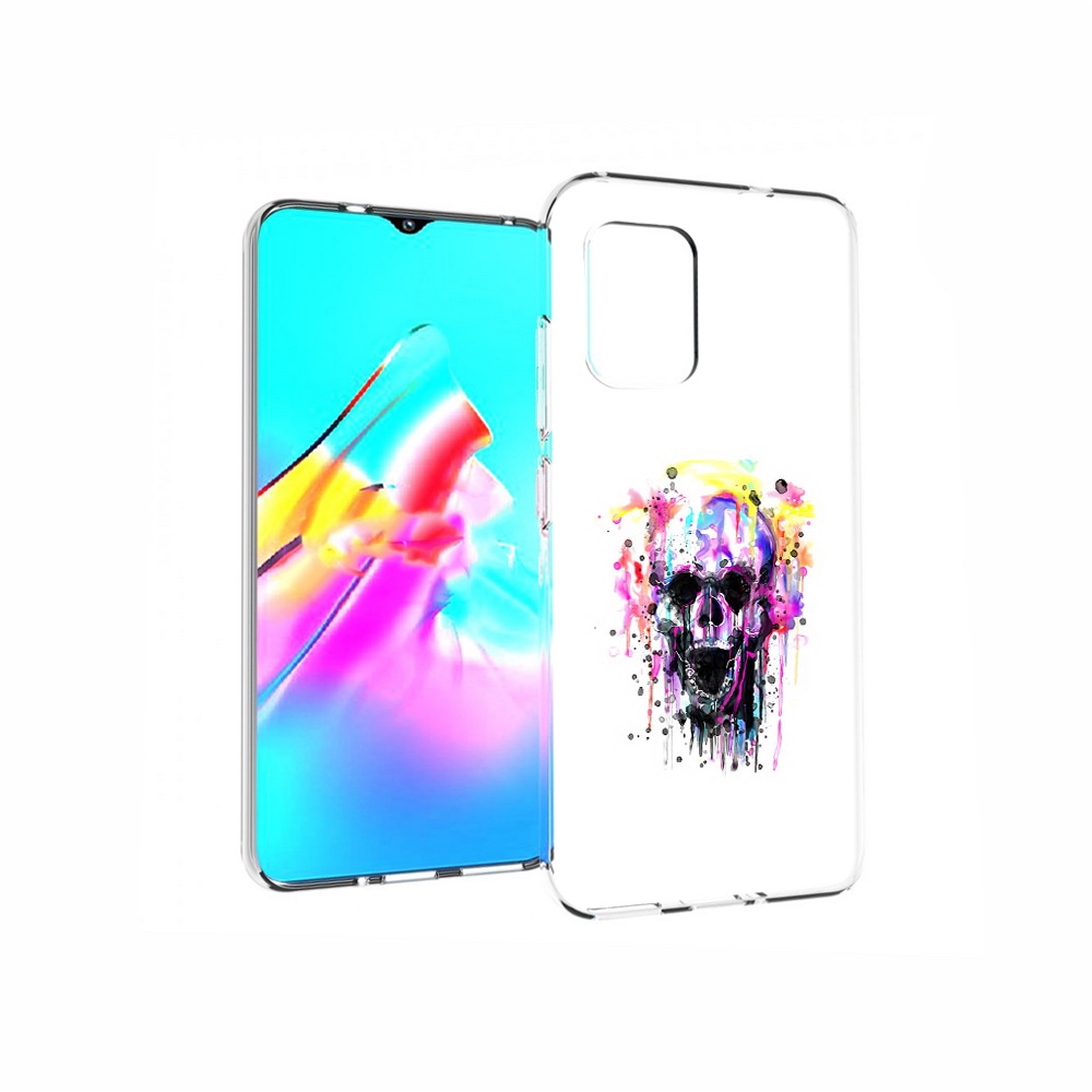 

Чехол MyPads Tocco для Asus Zenfone 8 граффити череп, Прозрачный, Tocco