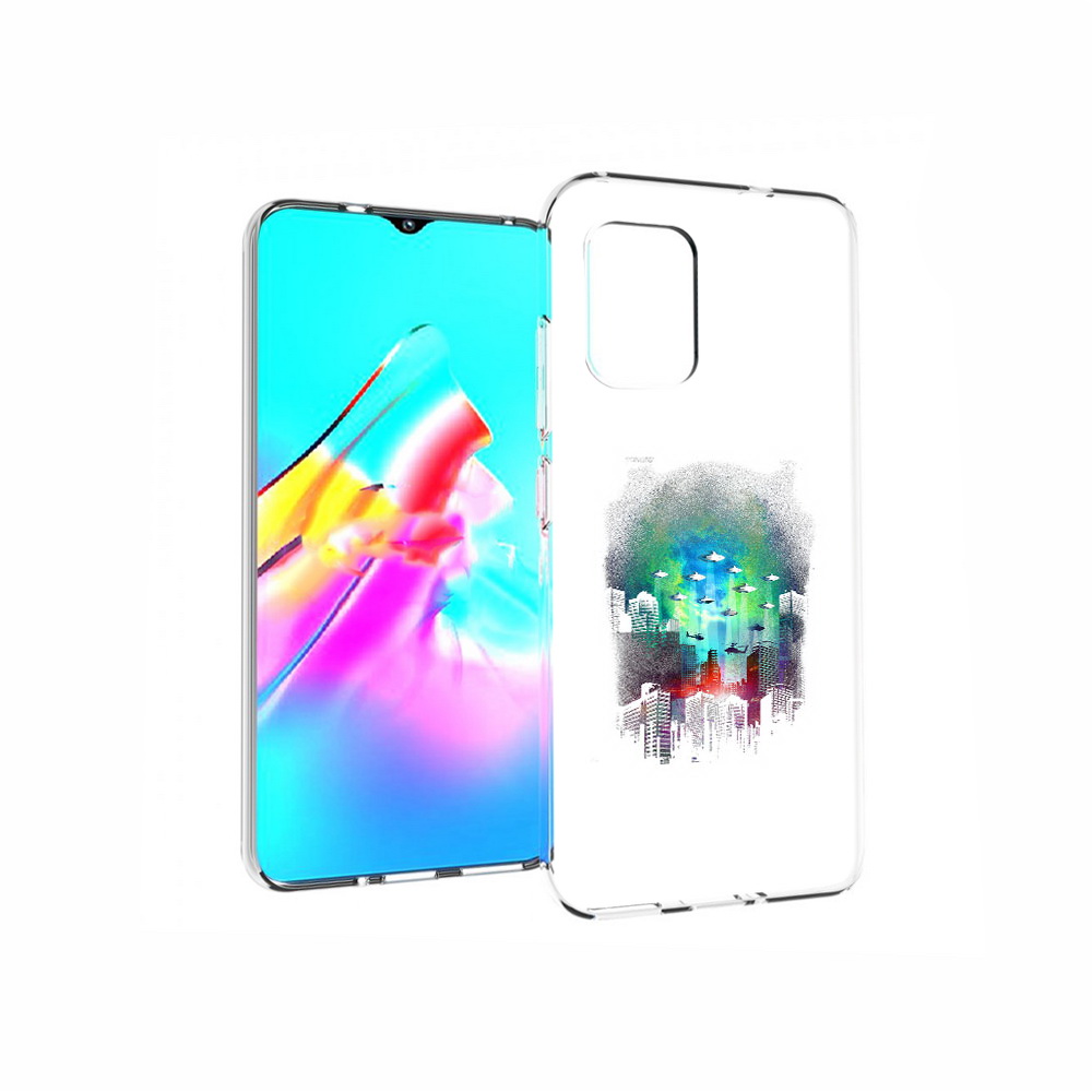 

Чехол MyPads Tocco для Asus Zenfone 8 город в свечении, Прозрачный, Tocco