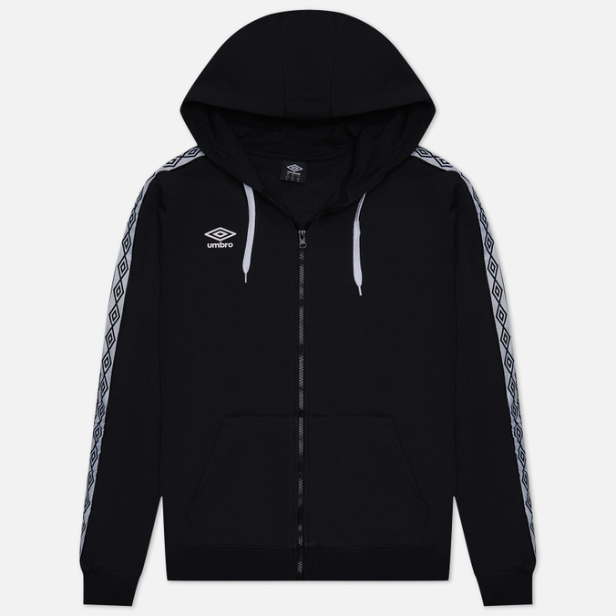 

Толстовка мужская Umbro FW Taped Zip Hoodie черная S, FW Taped Zip Hoodie