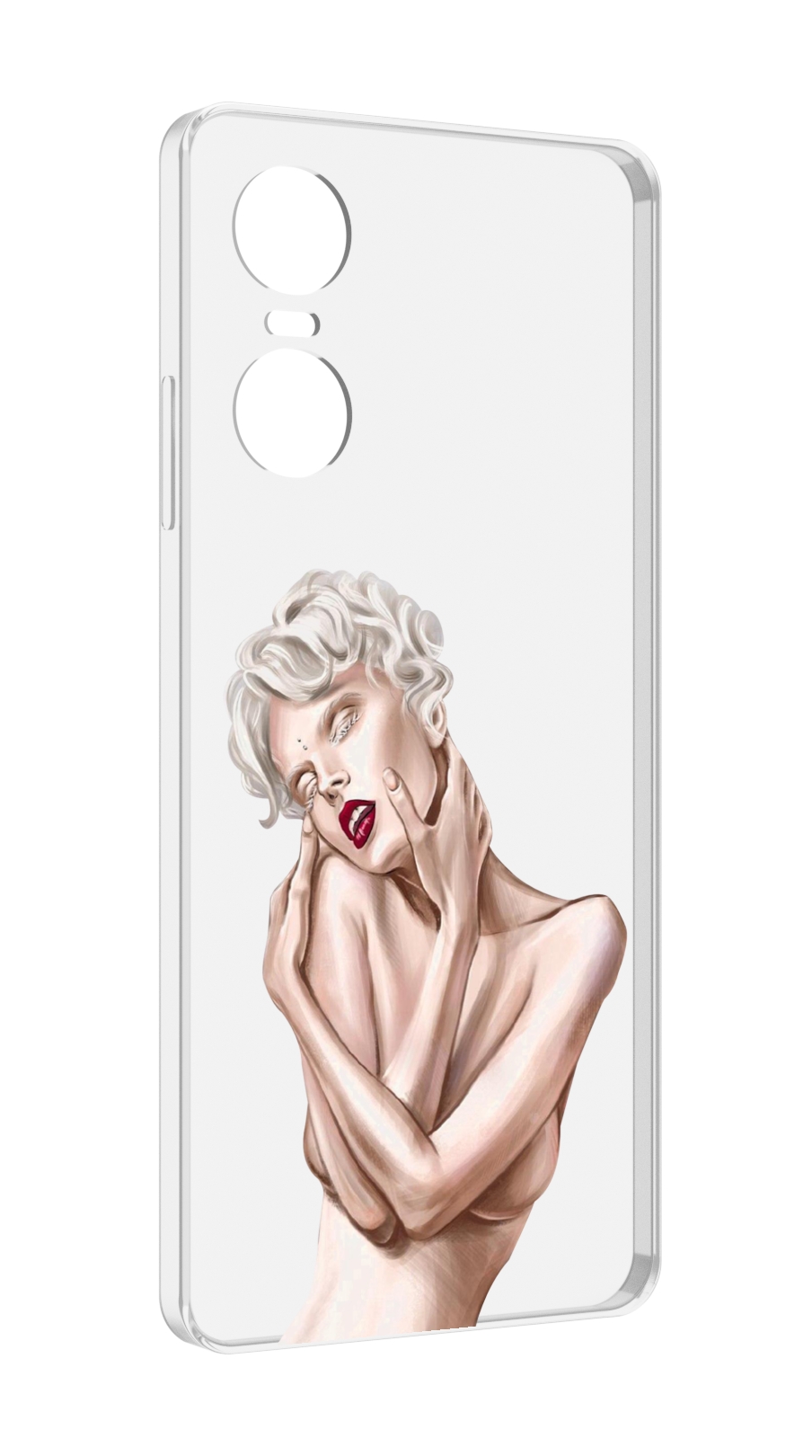 

Чехол Mypads Мигера Женский Для Tecno Pop 6 Pro, Прозрачный, Tocco