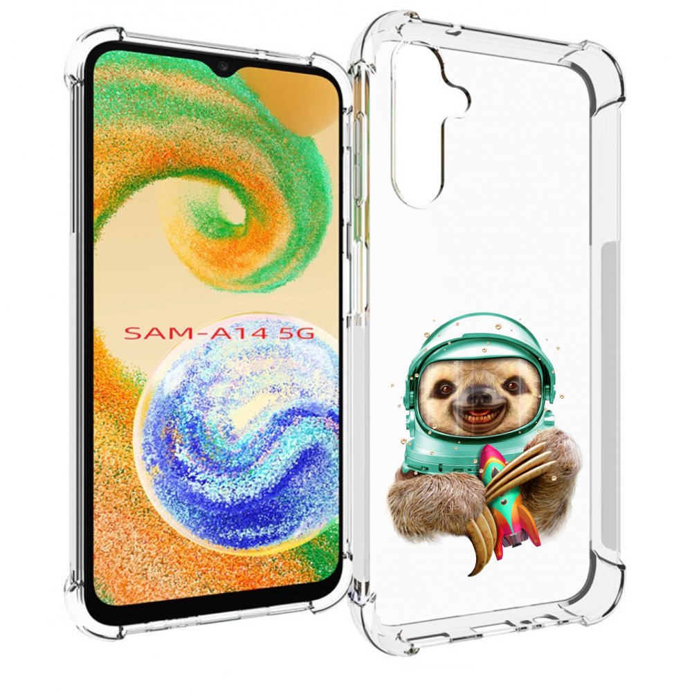 

Чехол MyPads Ленивец астронавт для Samsung Galaxy A14 5G, Прозрачный, Tocco