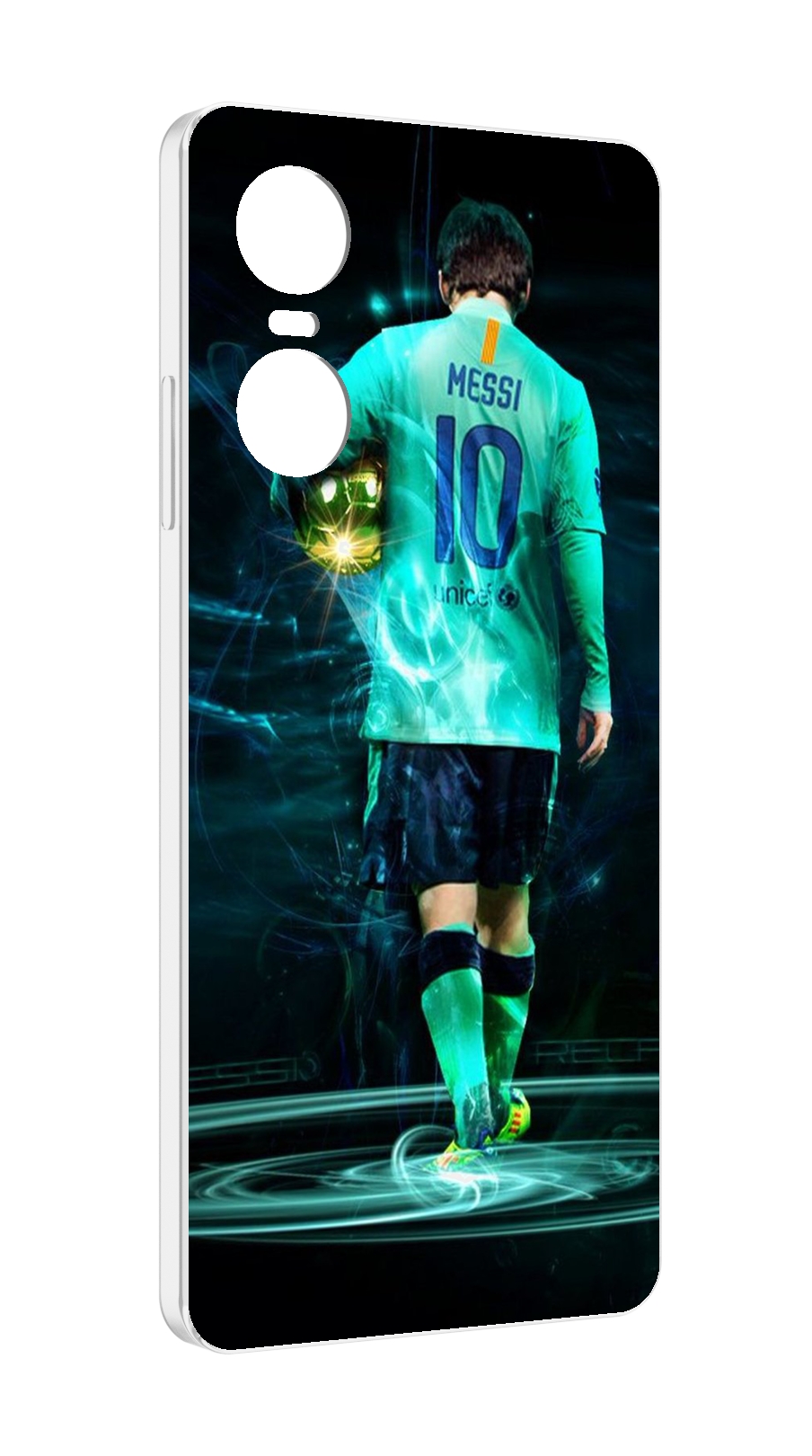 

Чехол Mypads Месси Мужской Для Tecno Pop 6 Pro, Прозрачный, Tocco