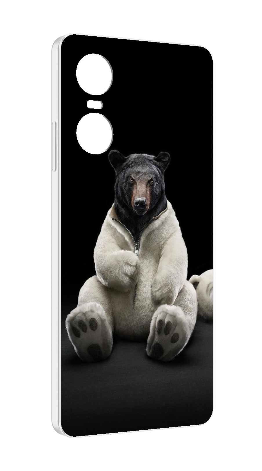 

Чехол Mypads Медведь-Бурый-Белый Для Tecno Pop 6 Pro, Прозрачный, Tocco