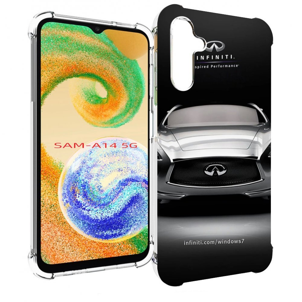 

Чехол Mypads Infiniti 1 Для Samsung Galaxy A14 5G, Прозрачный, Tocco