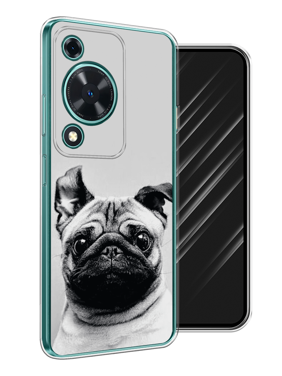 

Чехол Awog на Huawei Nova Y72 "Ушастый мопс", Серый, 6123650-1