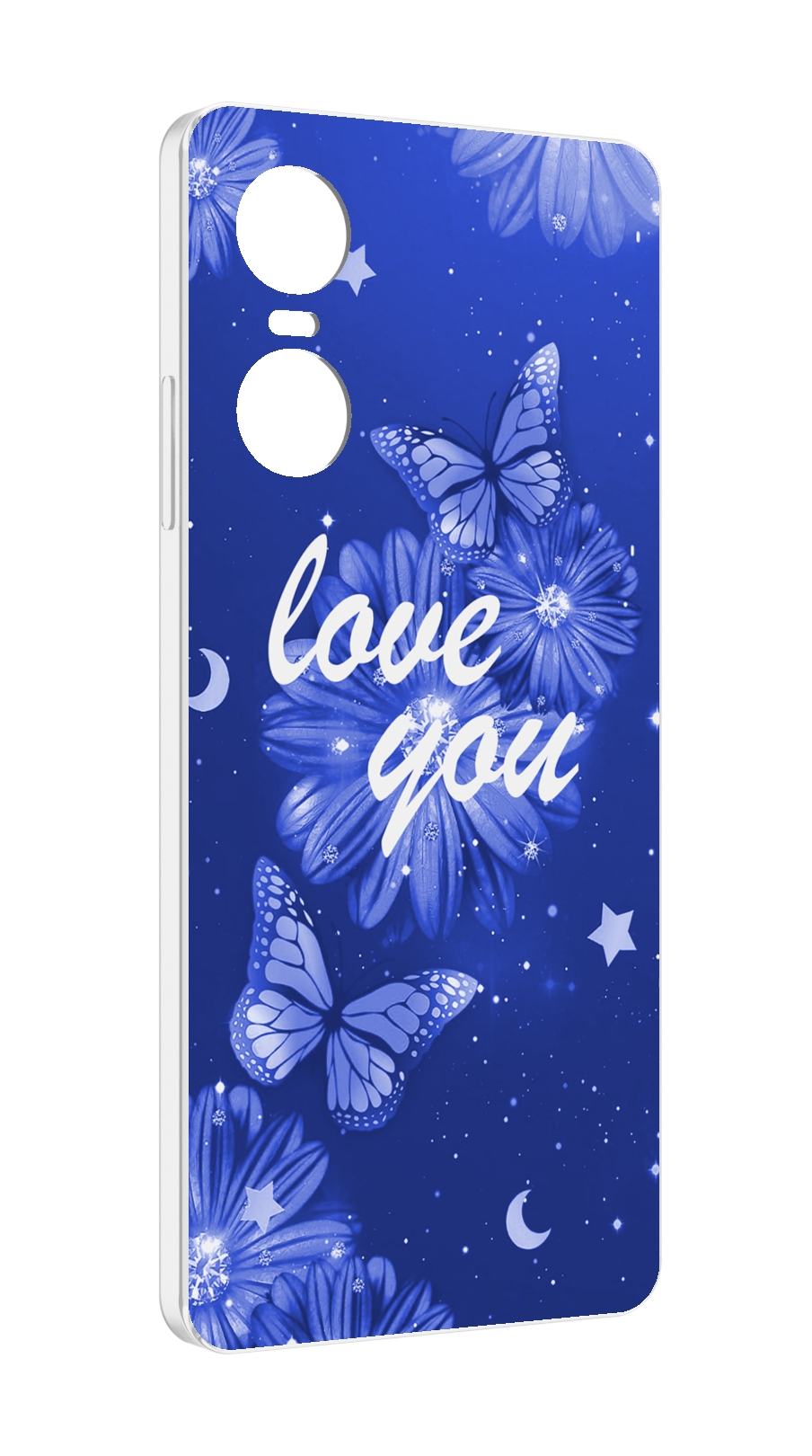 

Чехол Mypads Люблю-Тебя-С-Бабочками Для Tecno Pop 6 Pro, Прозрачный, Tocco