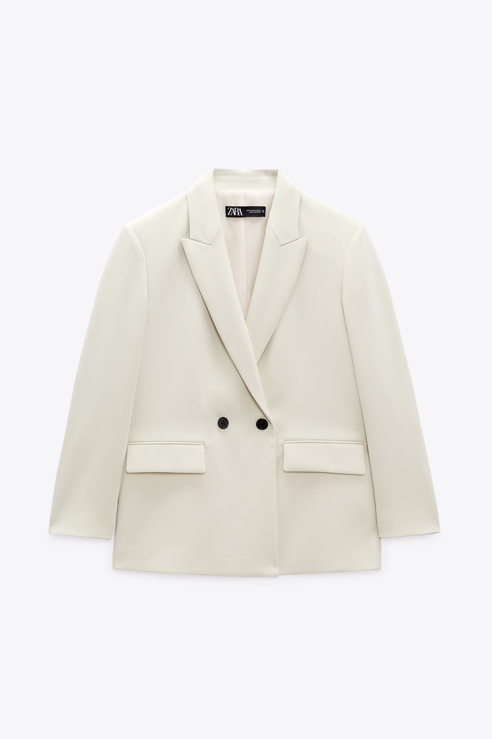 

Блейзер женский ZARA 09345701 бежевый S (доставка из-за рубежа), 09345701