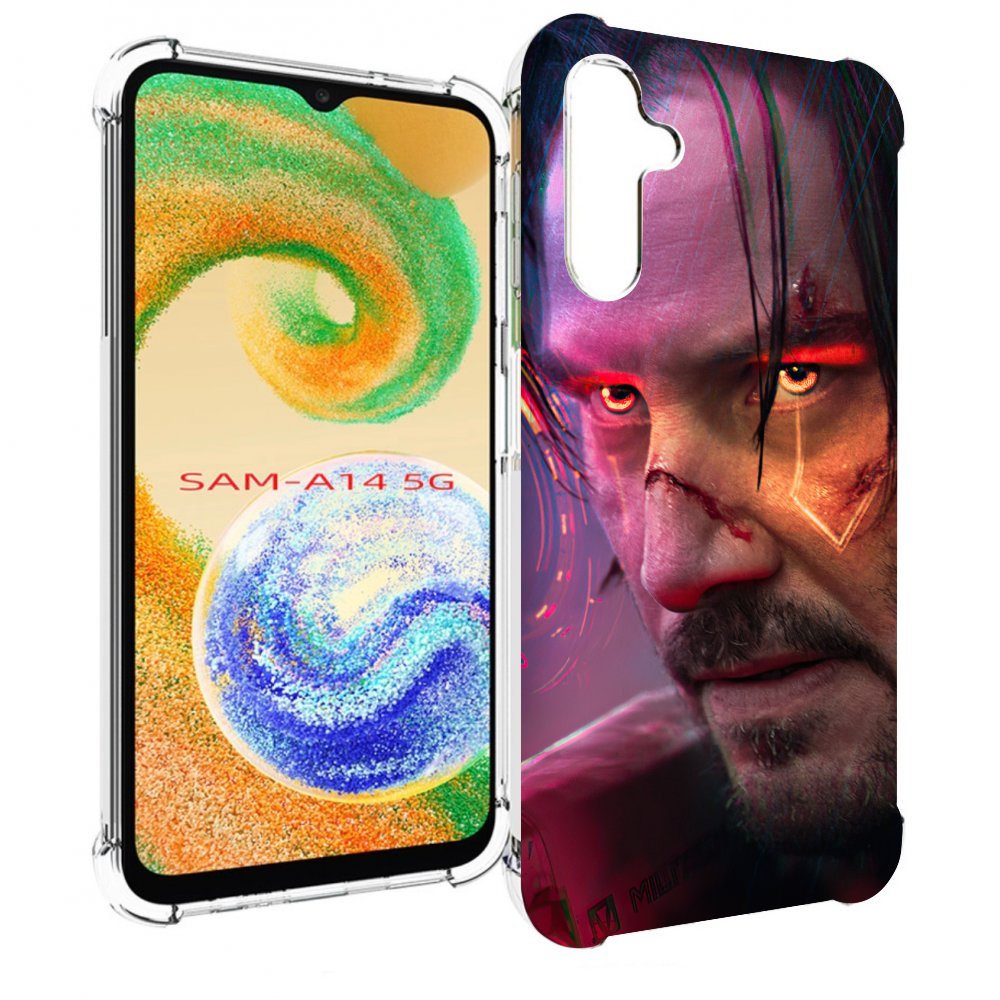 

Чехол MyPads cyberpunk 2077 Джонни Сильверхенд для Samsung Galaxy A14 5G, Прозрачный, Tocco