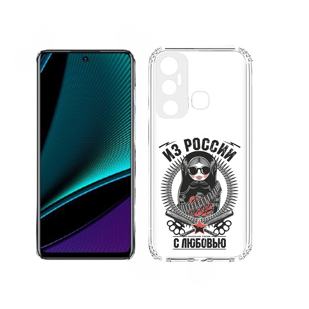 

Чехол MyPads Из России с любовью для Infinix Hot 11, Прозрачный, Tocco