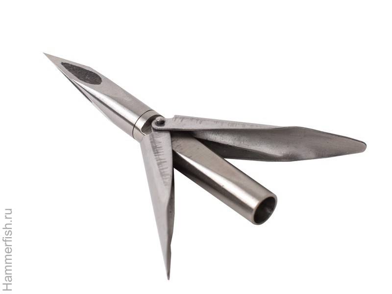 Наконечник Scorpena со скруч. бойком и трехгранной заточкой с желобом