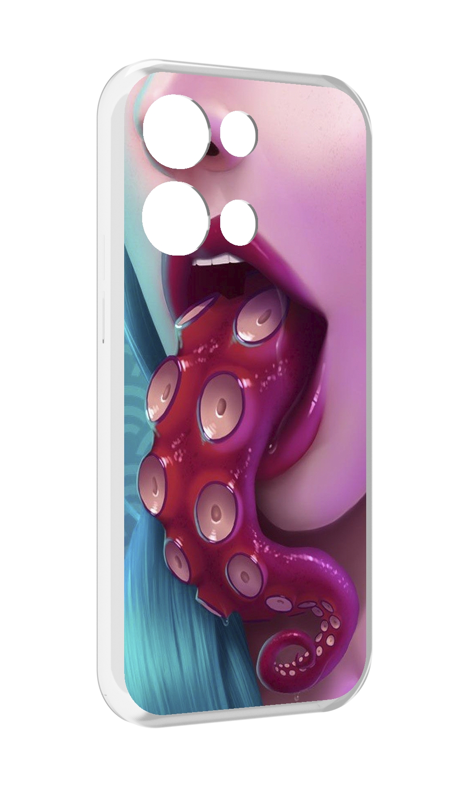 

Чехол MyPads девушка с щупальцой женский для OPPO Reno8 Pro, Прозрачный, Tocco
