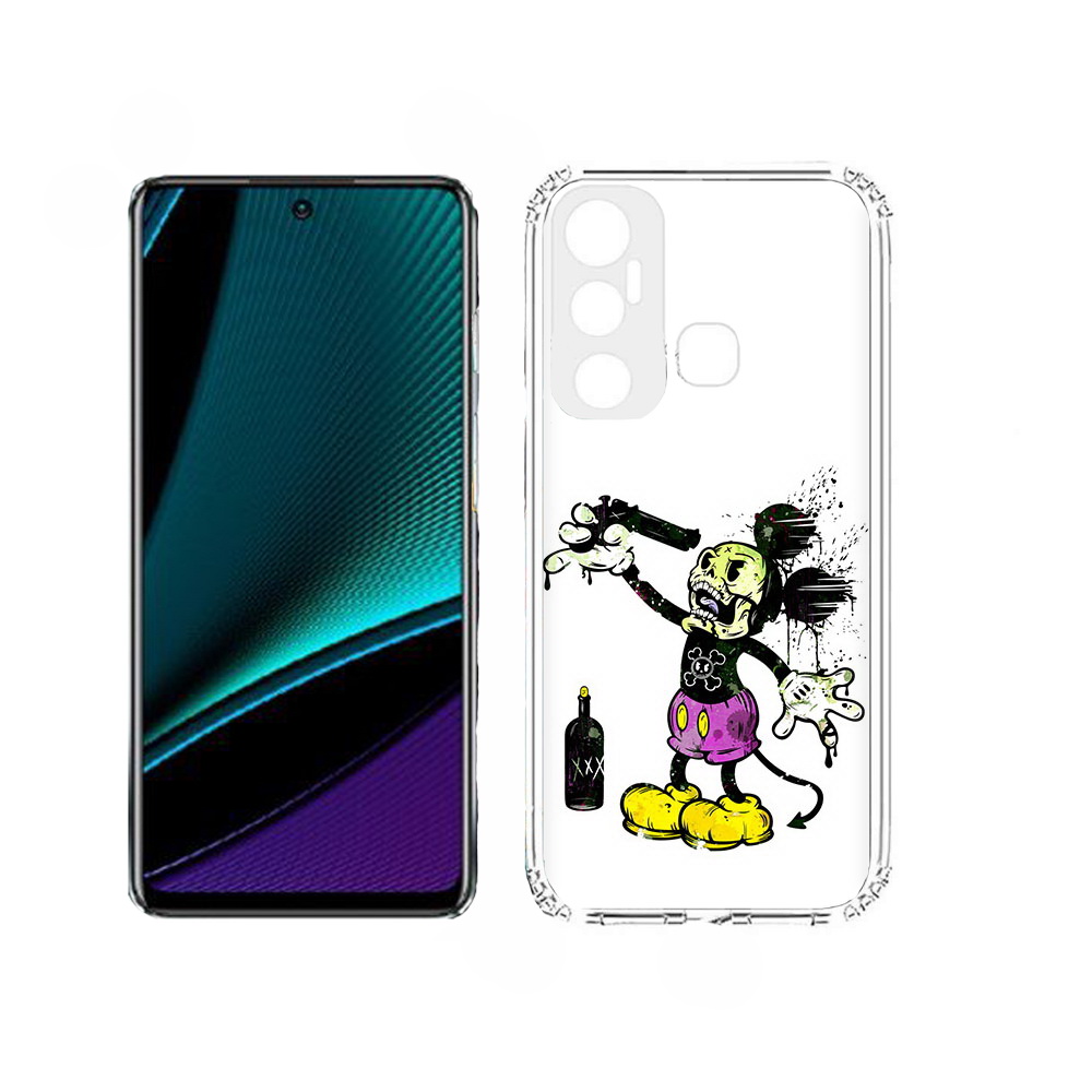 

Чехол MyPads Драг Микки для Infinix Hot 11, Прозрачный, Tocco