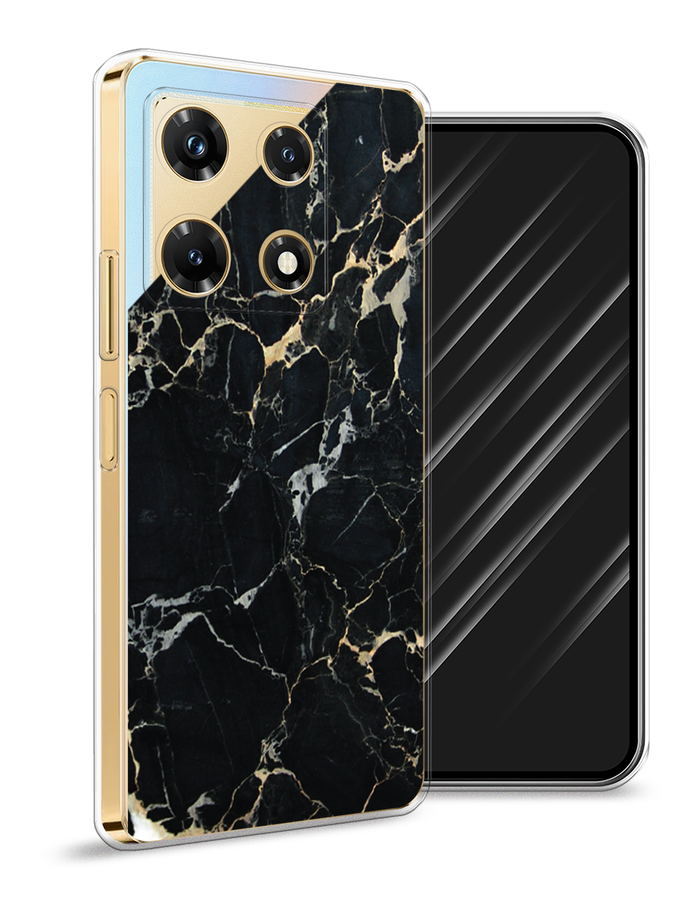 

Чехол Awog на Infinix Note 30 Pro "Черный мрамор уголок", Черный;золотистый, 3104550-3