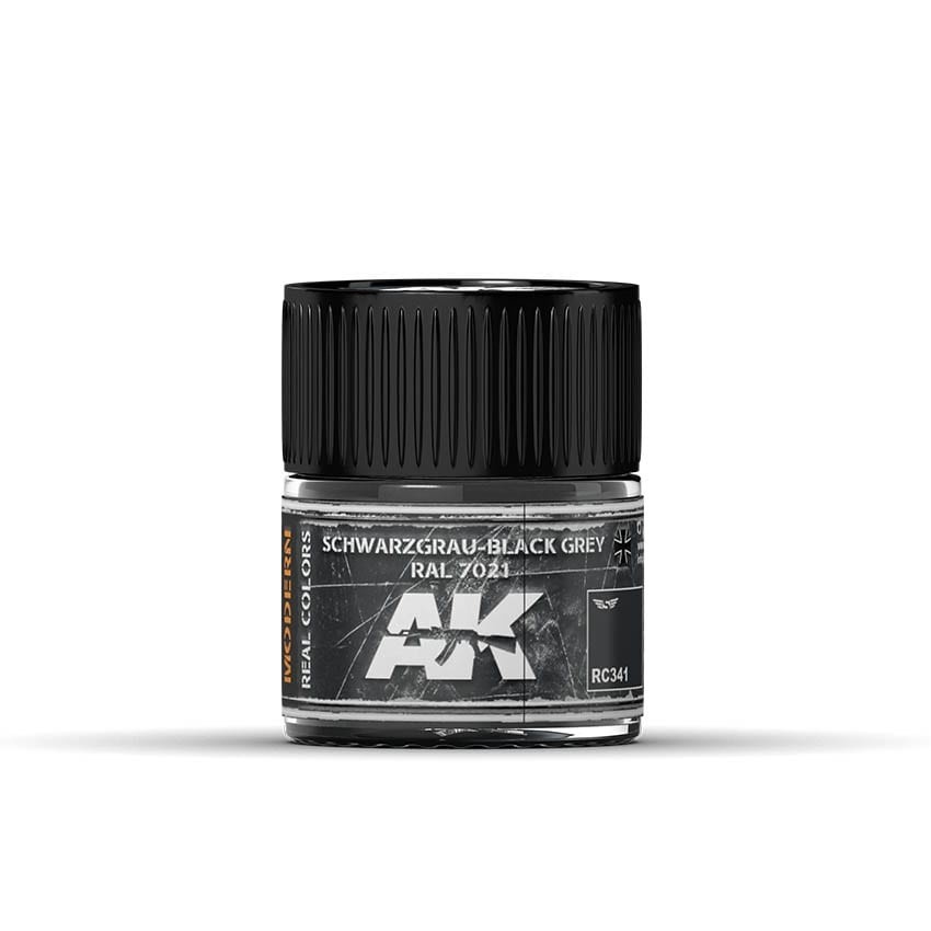 

RC341 Schwarzgrau Black Grey RAL 7021 - 10ml, Серый