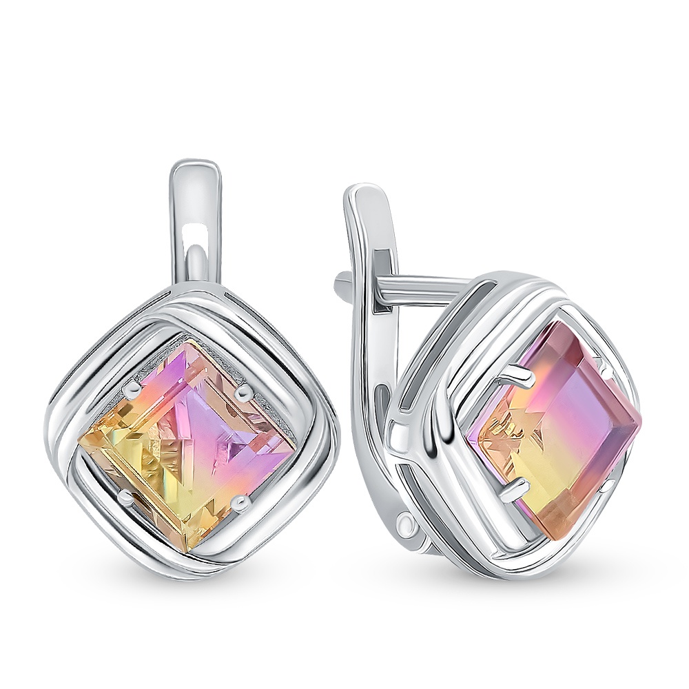 

Серьги из серебра с аметрином 585Gold 702008117, 702008117