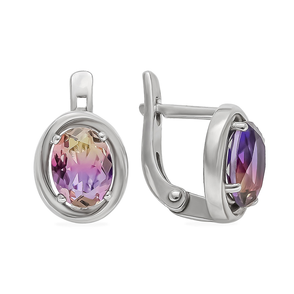 

Серьги из серебра с аметрином 585Gold 702008220, 702008220