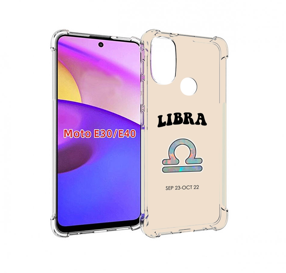 

Чехол бампер MyPads знак-зодиака-весы-6 для Motorola Moto E30., Прозрачный, Tocco