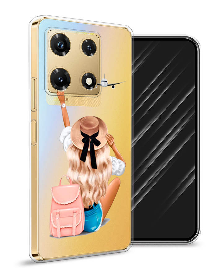 

Чехол Awog на Infinix Note 30 Pro "Автостопом самолетом", Бежевый;белый, 3104550-7