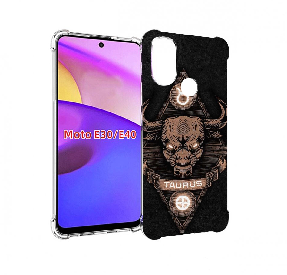 

Чехол бампер MyPads знак зодиака телец 2 для Motorola Moto E30., Прозрачный, Tocco