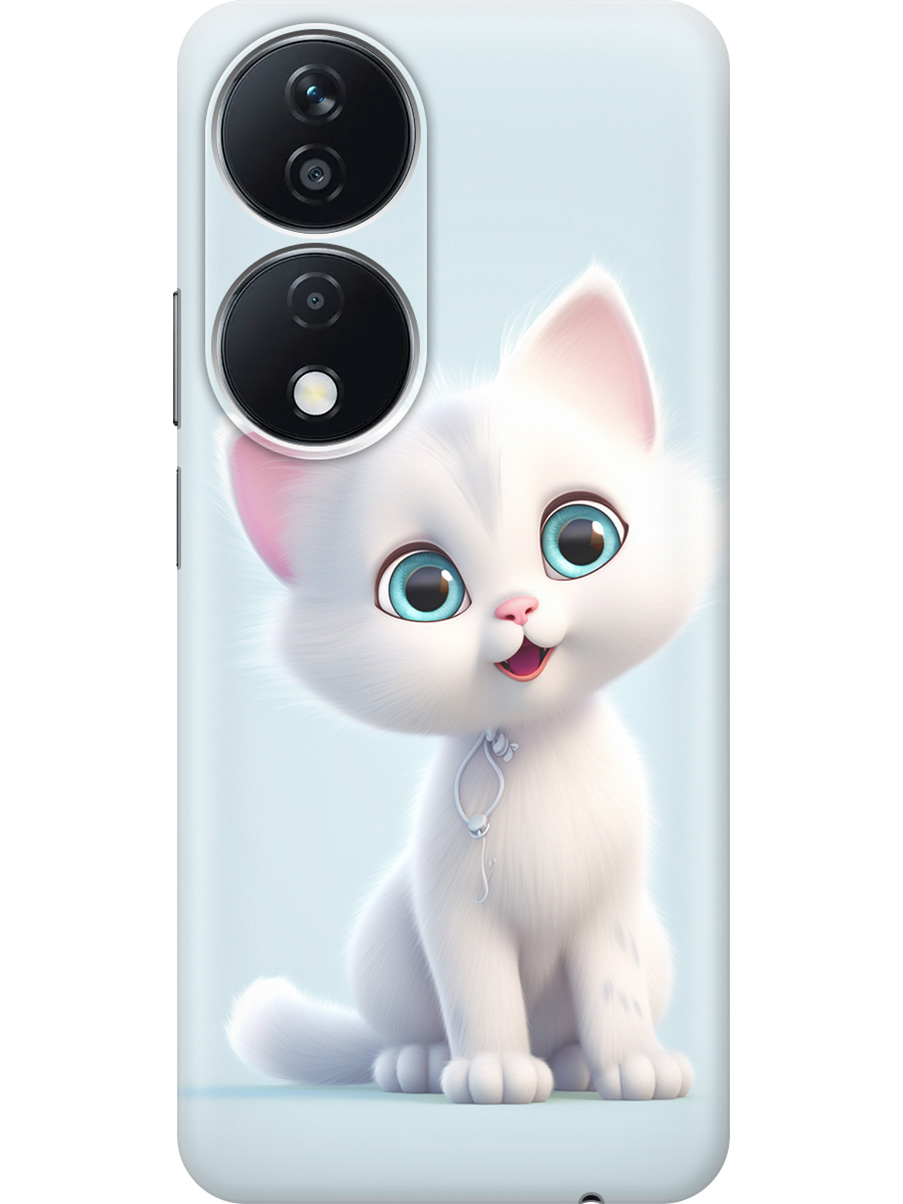 

Силиконовый чехол на Honor X7b с принтом "Глазастый котик", Прозрачный;голубой;белый, 781972111