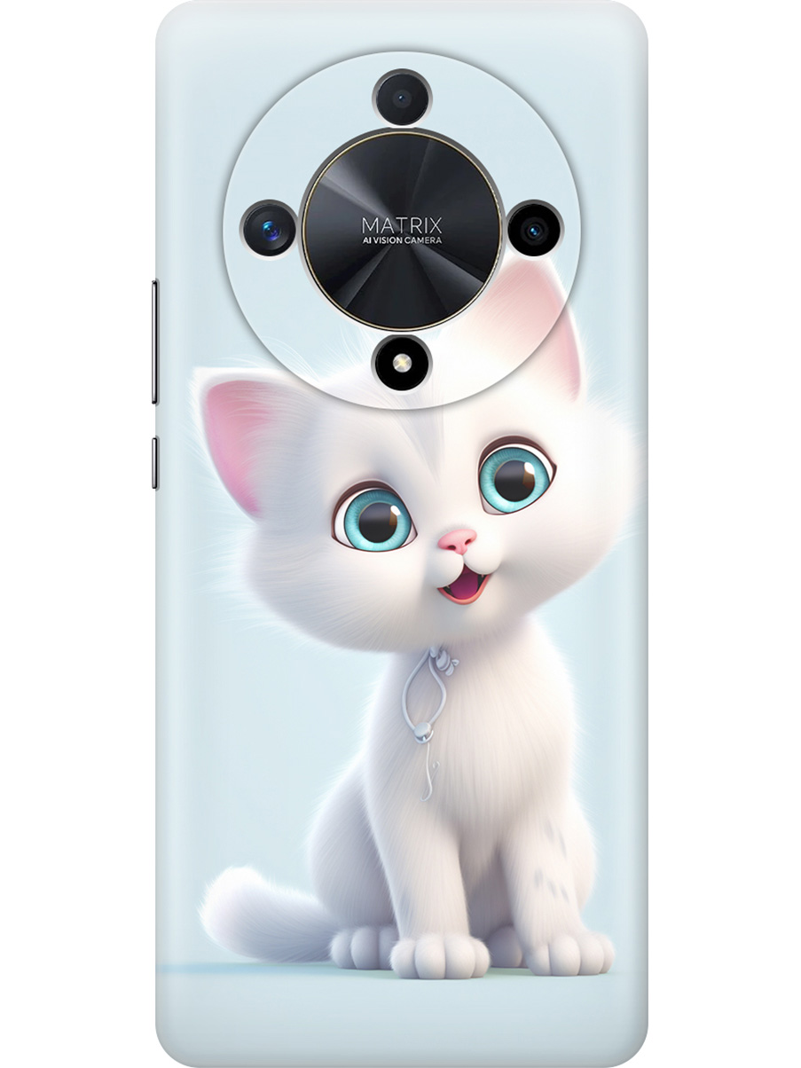 

Силиконовый чехол на Honor X9b / X50 с принтом "Глазастый котик", Прозрачный;голубой;белый, 781974311