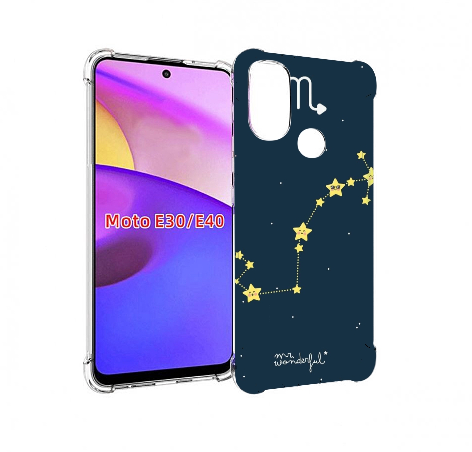 

Чехол бампер MyPads знак зодиака скорпион 1 для Motorola Moto E3, Прозрачный, Tocco
