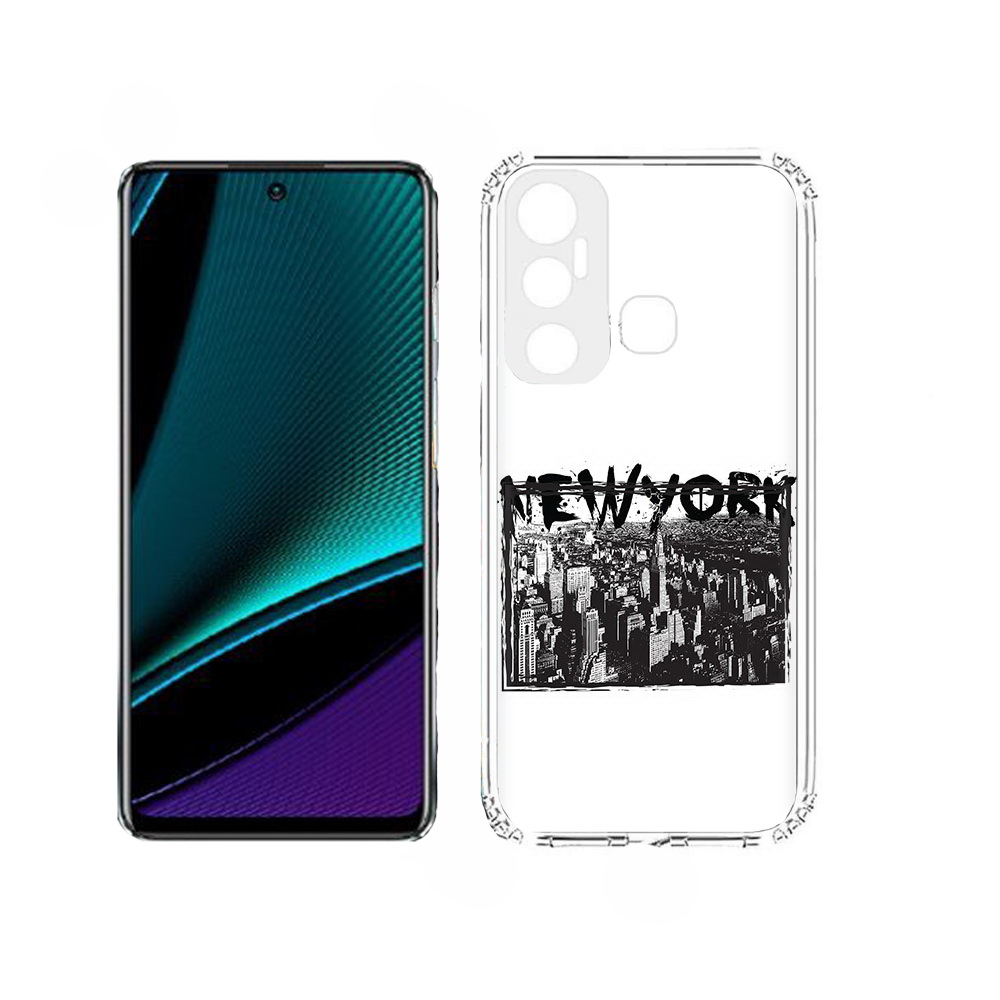 

Чехол MyPads че для Infinix Hot 11, Прозрачный, Tocco