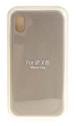 

Накладка Silicone для iPhone Xr, серая (23) без логотипа, Серый