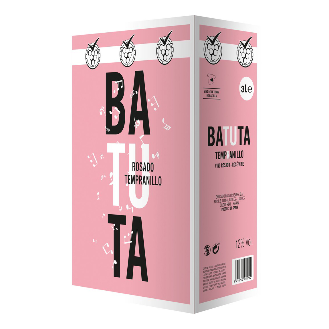 

Вино Batuta Rosado розовое сухое 12% 0,75 л