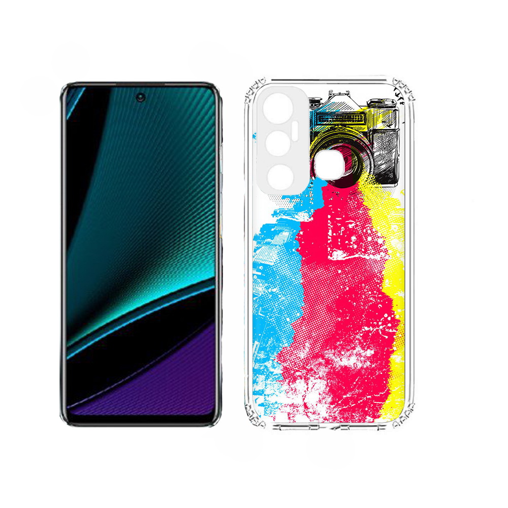 

Чехол MyPads цветной фотоаппарат для Infinix Hot 11, Прозрачный, Tocco